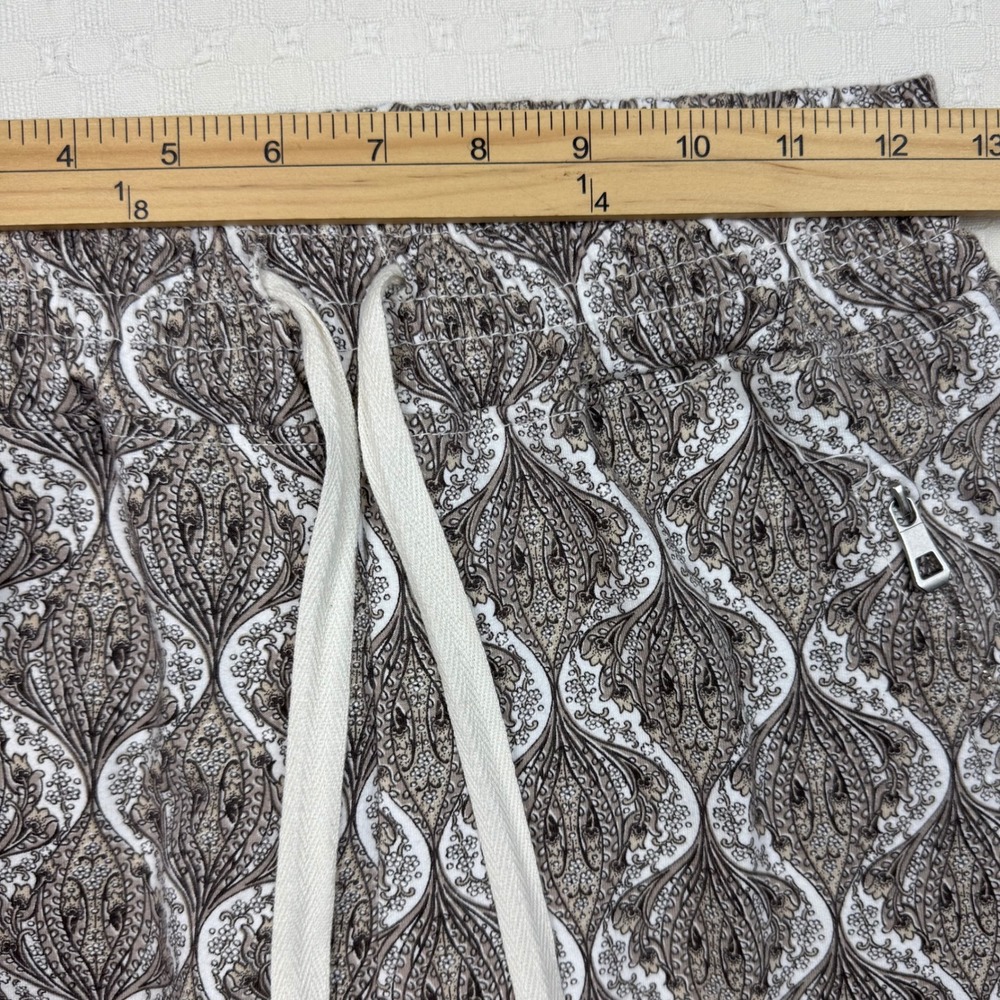 Nostalgia Elastic Waist Knit Joggers Sweatpants Women M Paisley Italy Made - Picture 5 of 12